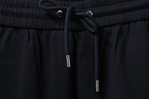 Prada Letter-Print Trousers Black