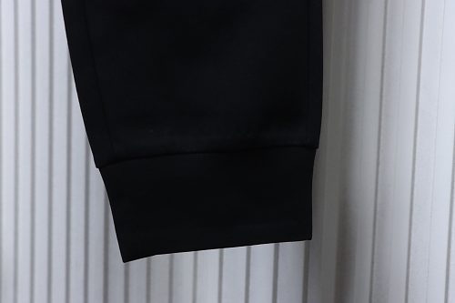 Prada Letter-Print Trousers Black