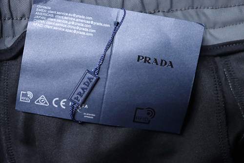 Prada Red Trousers With Back Flap Pockets