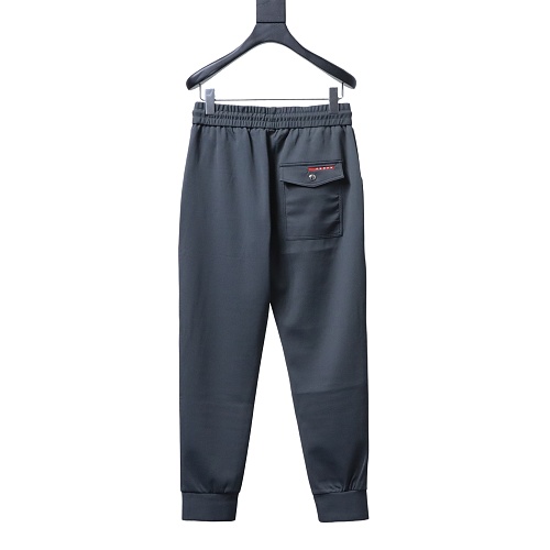 Prada Red Trousers With Back Flap Pockets
