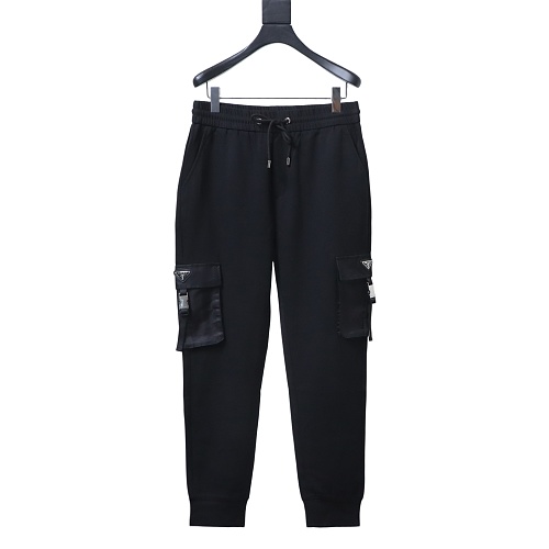 Prada Trousers With Side Pockets And Buckle Closures