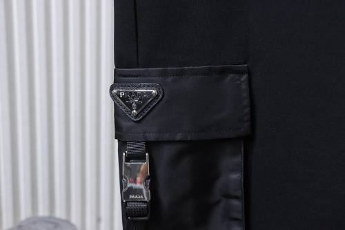 Prada Trousers With Side Pockets And Buckle Closures