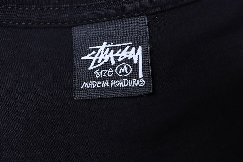 Stussy Band portrait print short-sleeved shirt Black