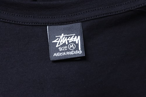 Stussy Portrait peace print short-sleeved shirt