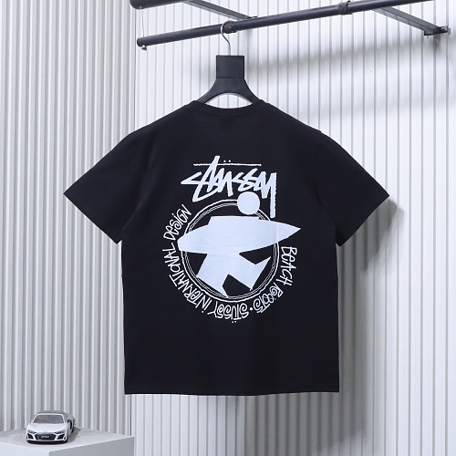 Stussy Portrait peace print short-sleeved shirt