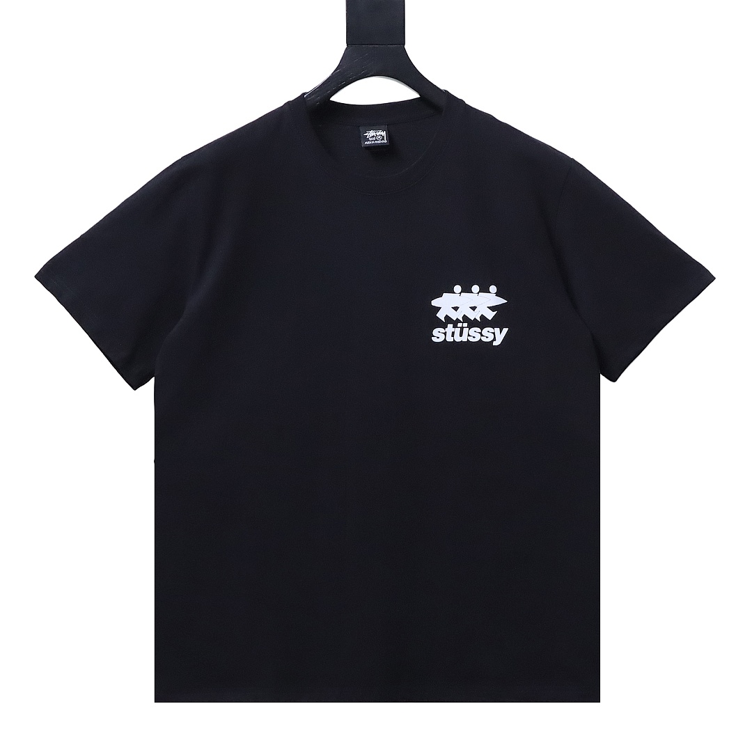 Stussy Three Little People Print Short-Sleeve
