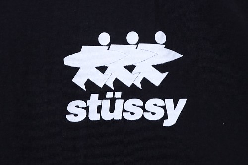 Stussy Three Little People Print Short-Sleeve