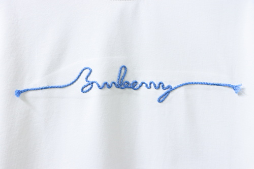 Burberry Cursive Logo Long-sleeve T-shir White 