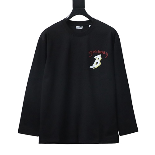 Burberry Sailboat Print Long-Sleeve T-Shirt Black