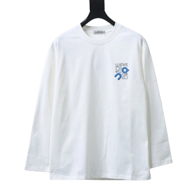 Loewe Oversized-fit long-sleeve T-shirt White 01