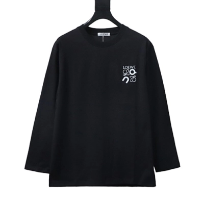 Loewe Oversized-fit long-sleeve T-shirt Black 01