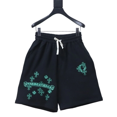 Chrome Hearts Y NOT Cemetery Cross Sweat Shorts 01