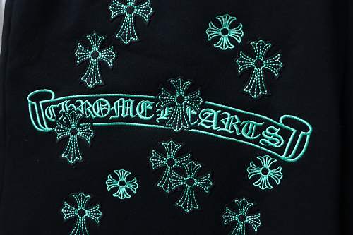 Chrome Hearts Y NOT Cemetery Cross Sweat Shorts