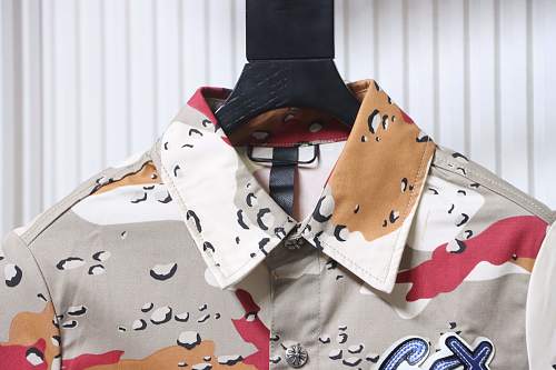 Chrome Hearts Matty Boy Sex Records Desert Camo Short Sleeve Button Up Shirt