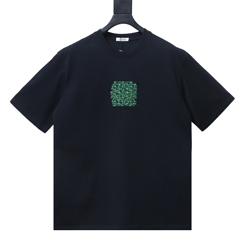 Loewe Loose Fit With Sequin Anagram Embroidery T-shirt Black