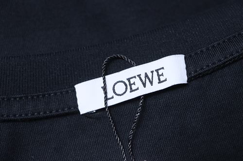 Loewe Loose Fit With Sequin Anagram Embroidery T-shirt Black
