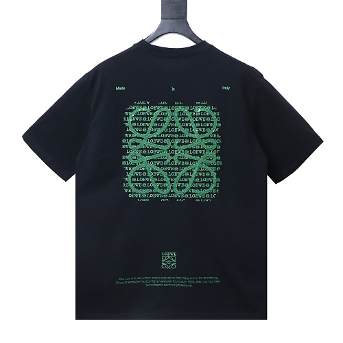 Loewe Loose Fit With Sequin Anagram Embroidery T-shirt Black