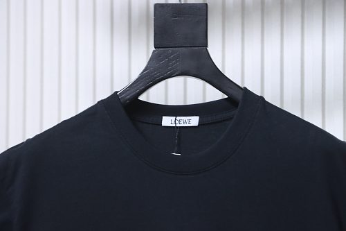 Loewe Loose Fit With Sequin Anagram Embroidery T-shirt Black