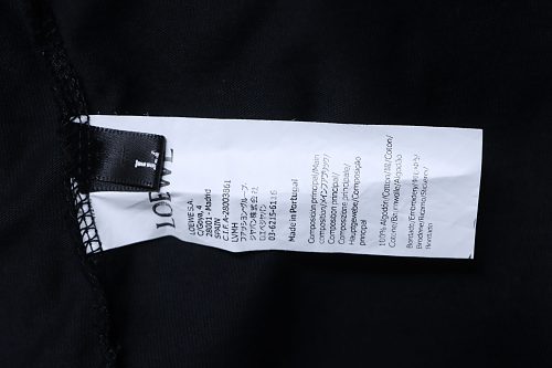 Loewe Loose Fit With Sequin Anagram Embroidery T-shirt Black