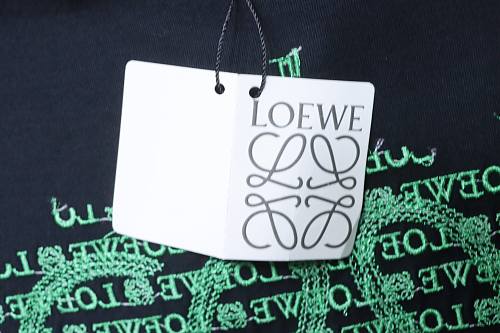 Loewe Loose Fit With Sequin Anagram Embroidery T-shirt Black