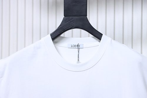 Loewe Loose Fit With Sequin Anagram Embroidery T-shirt White