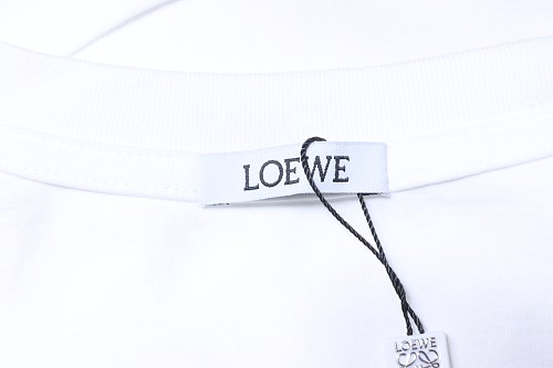 Loewe Loose Fit With Sequin Anagram Embroidery T-shirt White