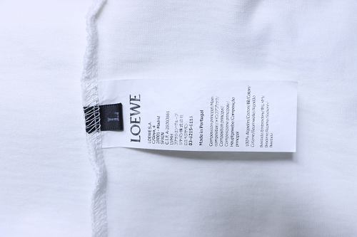 Loewe Loose Fit With Sequin Anagram Embroidery T-shirt White