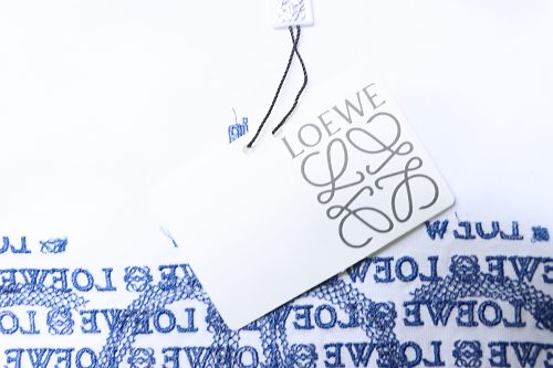 Loewe Loose Fit With Sequin Anagram Embroidery T-shirt White