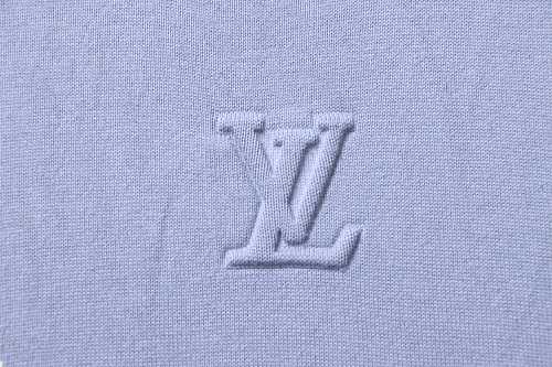 Louis Vuitton Color Block Embossed LV Knit Short Sleeve Crewneck