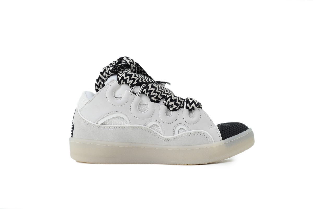 Lanvin Curb Sneakers White Black