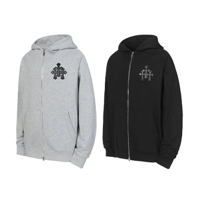 Chrome Hearts Zip‑Up Hoodie-K04 01