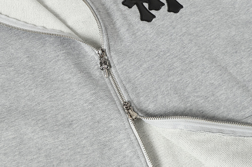 Chrome Hearts Zip‑Up Hoodie-K04