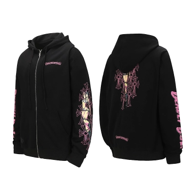 Chrome Hearts Zip‑Up Hoodie-K18 01