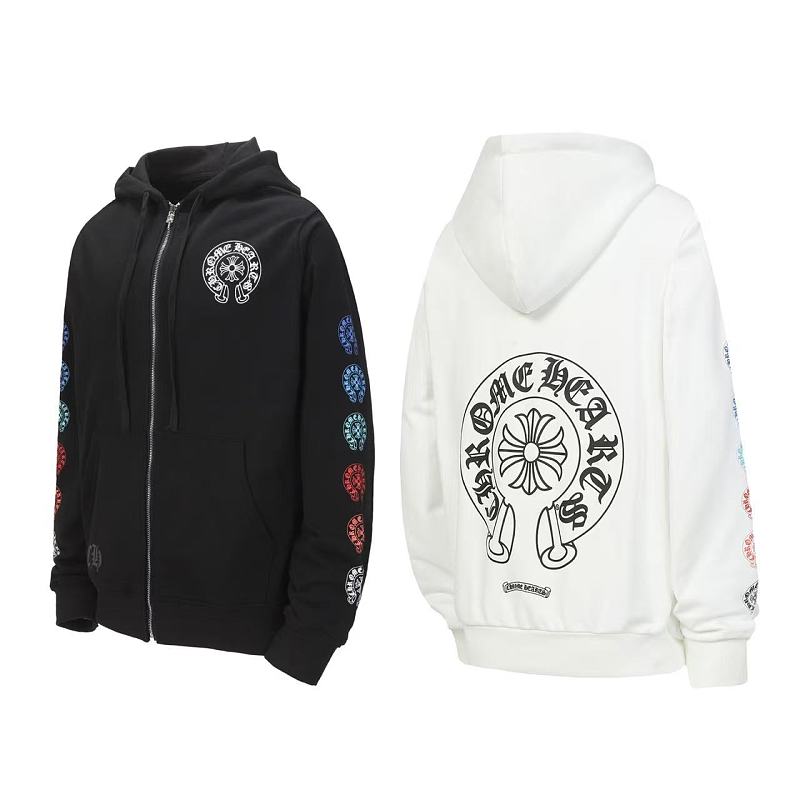 Chrome Hearts Zip‑Up Hoodie-K19