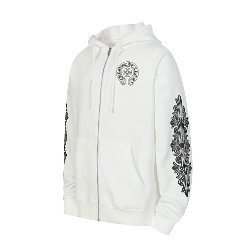 Chrome Hearts Zip‑Up Hoodie-K22