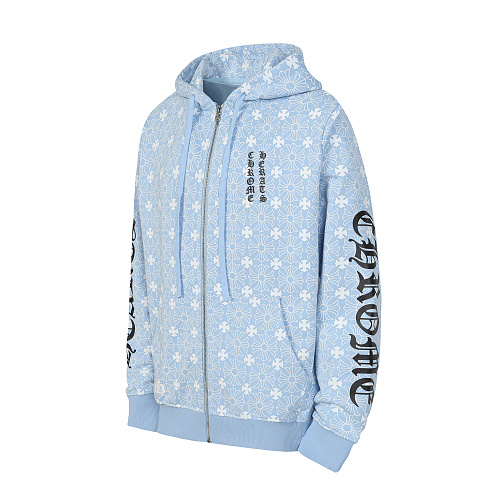 Chrome Hearts Zip‑Up Hoodie-K35