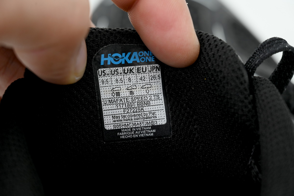 HOKA Mafate Speed 2 'Carbon Black' 1171891-BBNB