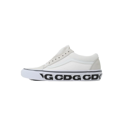 PK God Batch Comme des Garçons x Vans OG Old Skool LX 'Sidewall - White' VN0A4P3XQLZ 01