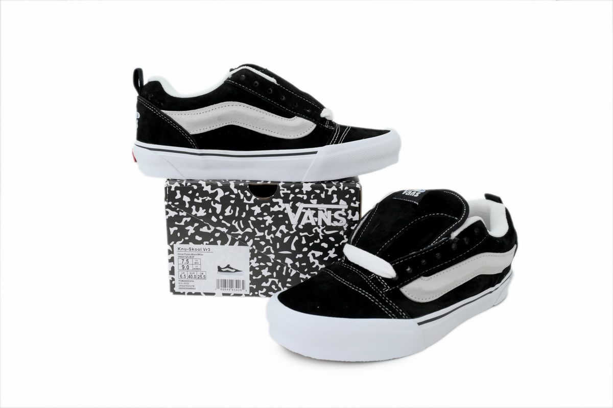 PK God Batch Vans Vault UA Knu-Skool VR3 LX Imran Potato Black White VN0A7Q5JB3P