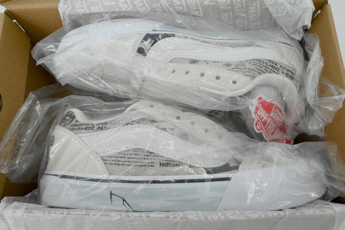 PK God Batch Vans x HIRONO Knu Skool 'White Black' VN000CS0BHD