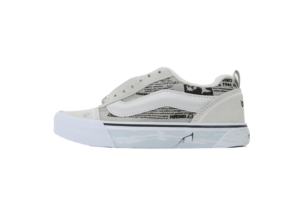 PK God Batch Vans x HIRONO Knu Skool 'White Black' VN000CS0BHD