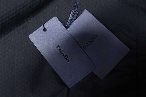 Prada hooded blouson jacket black