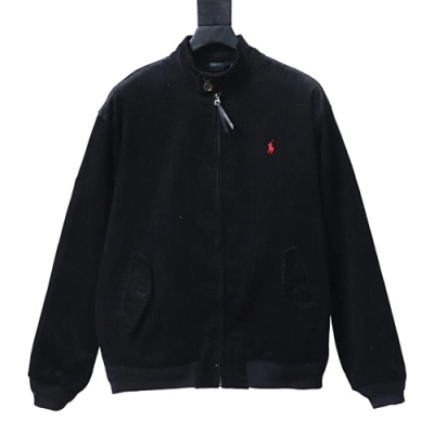  Ralph Lauren Corduroy Harrington Jacket Black 01