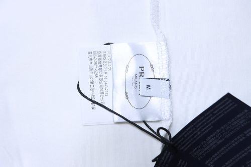 Prada Triangle Logo Pocket Long Sleeve Crew Neck T-shirt