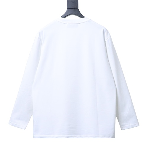 Prada Triangle Logo Pocket Long Sleeve Crew Neck T-shirt