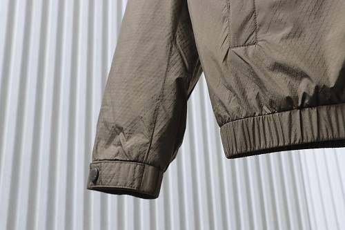 Prada hooded blouson jacket coffee-colored
