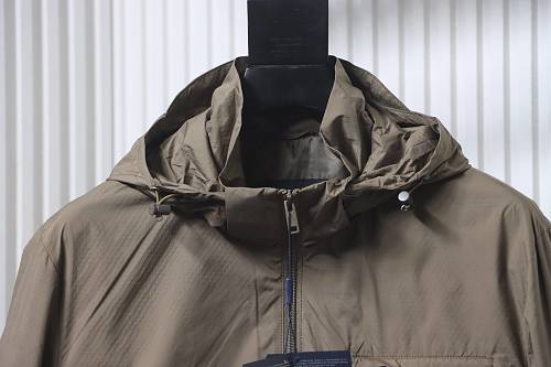 Prada hooded blouson jacket coffee-colored
