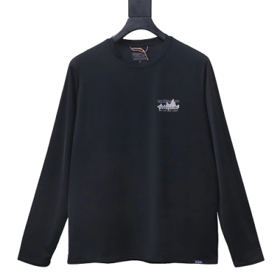 Patagonia Men's Long‑Sleeved Capilene Cool Daily Graphic Shirt Black 01