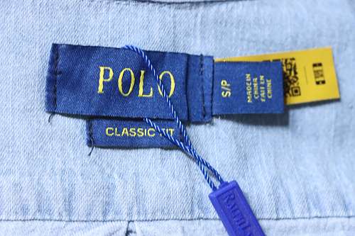Ralph Lauren Classic‑Fit Cotton‑Chambray Button‑Down Shirt Blue
