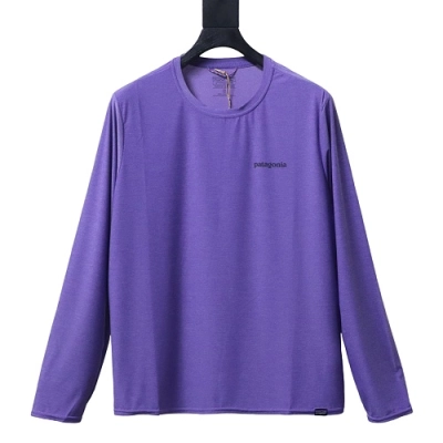 Patagonia Men's Capilene Cool Daily Graphic Long‑Sleeve Shirt Purple 01